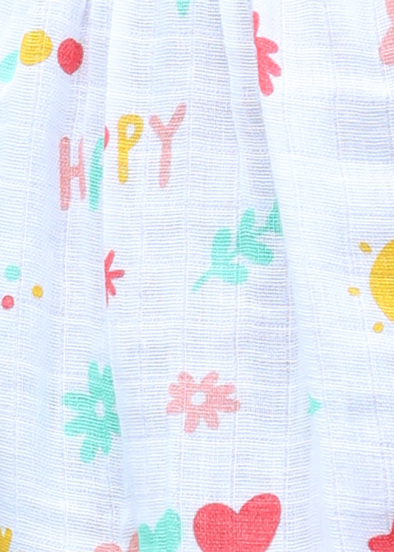 Muslin hip length girls romper-T-HTR