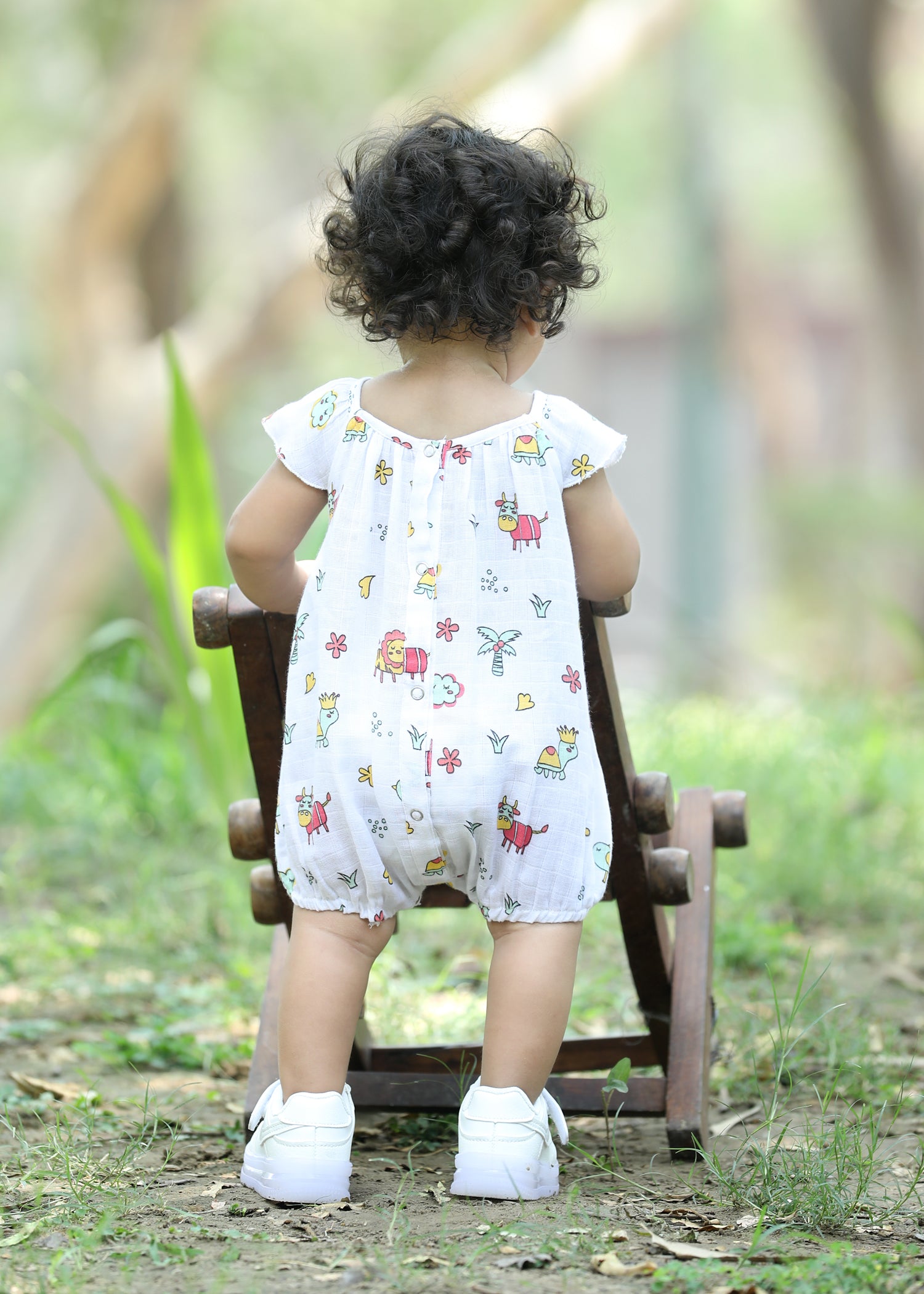 Muslin girls hip length romper-T-TRR
