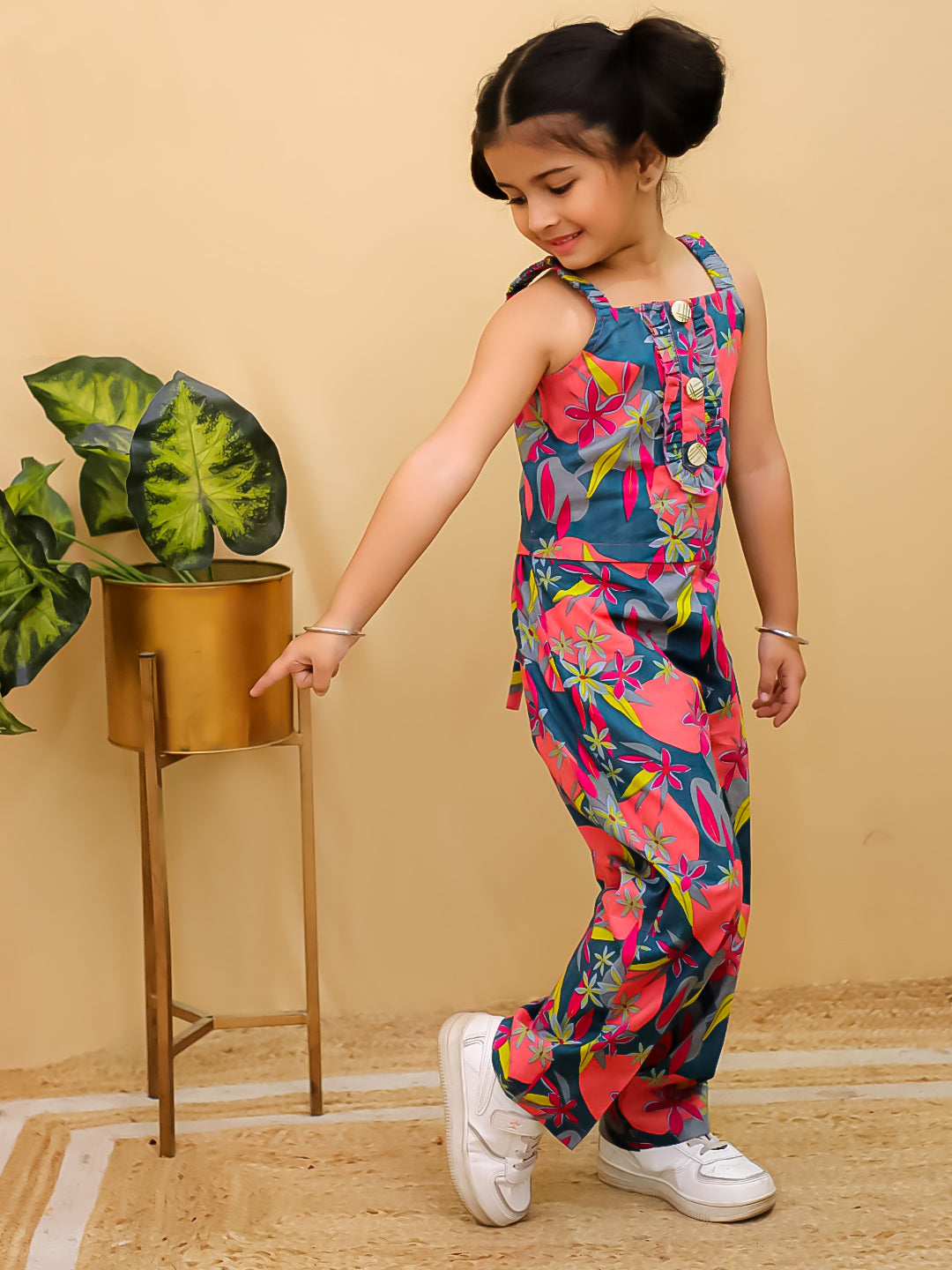 Multicolor rayon co-ord set - T-Multiflowr