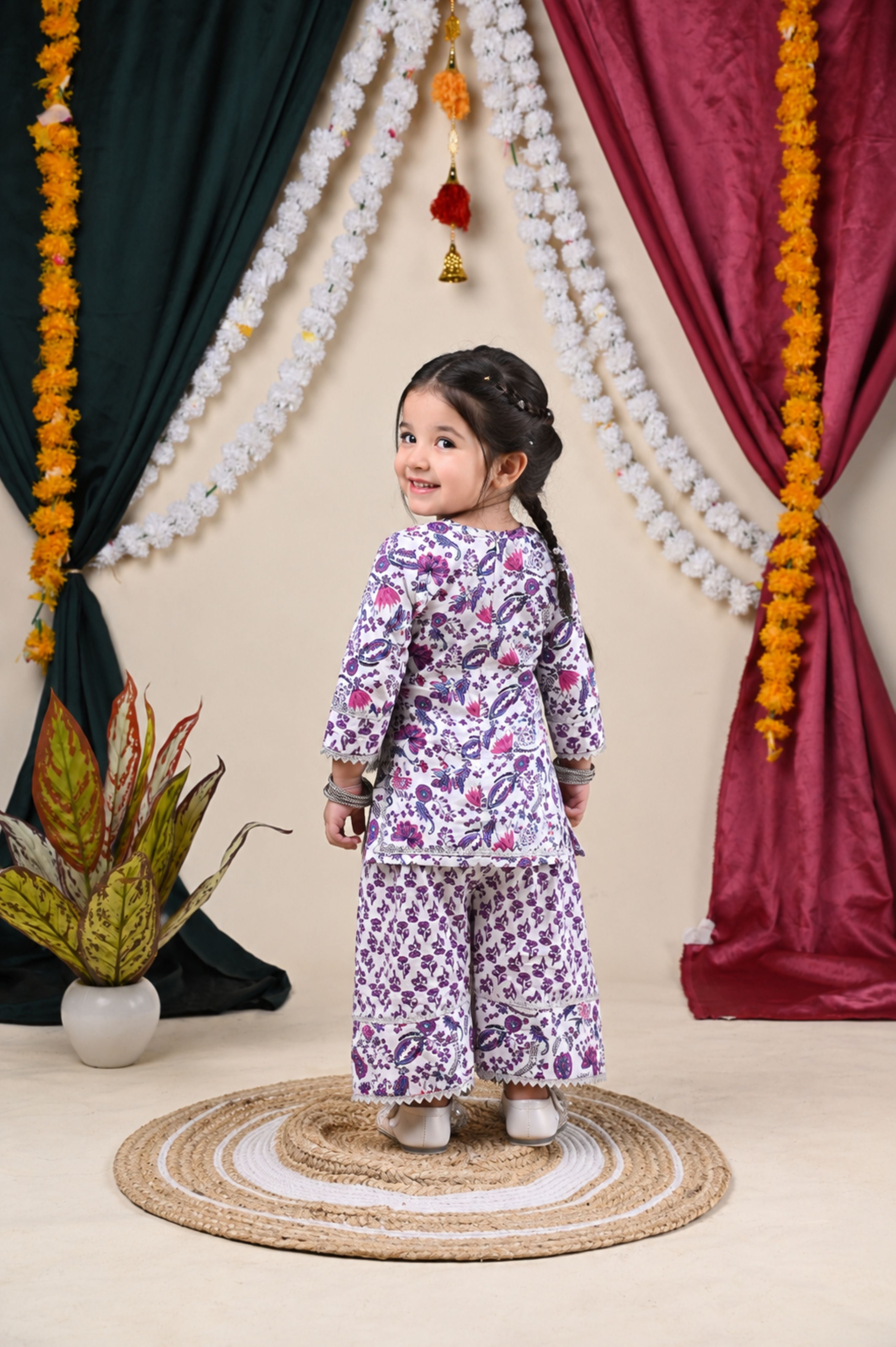 printed cotton farshi salwar suit set -T-Whfarshi