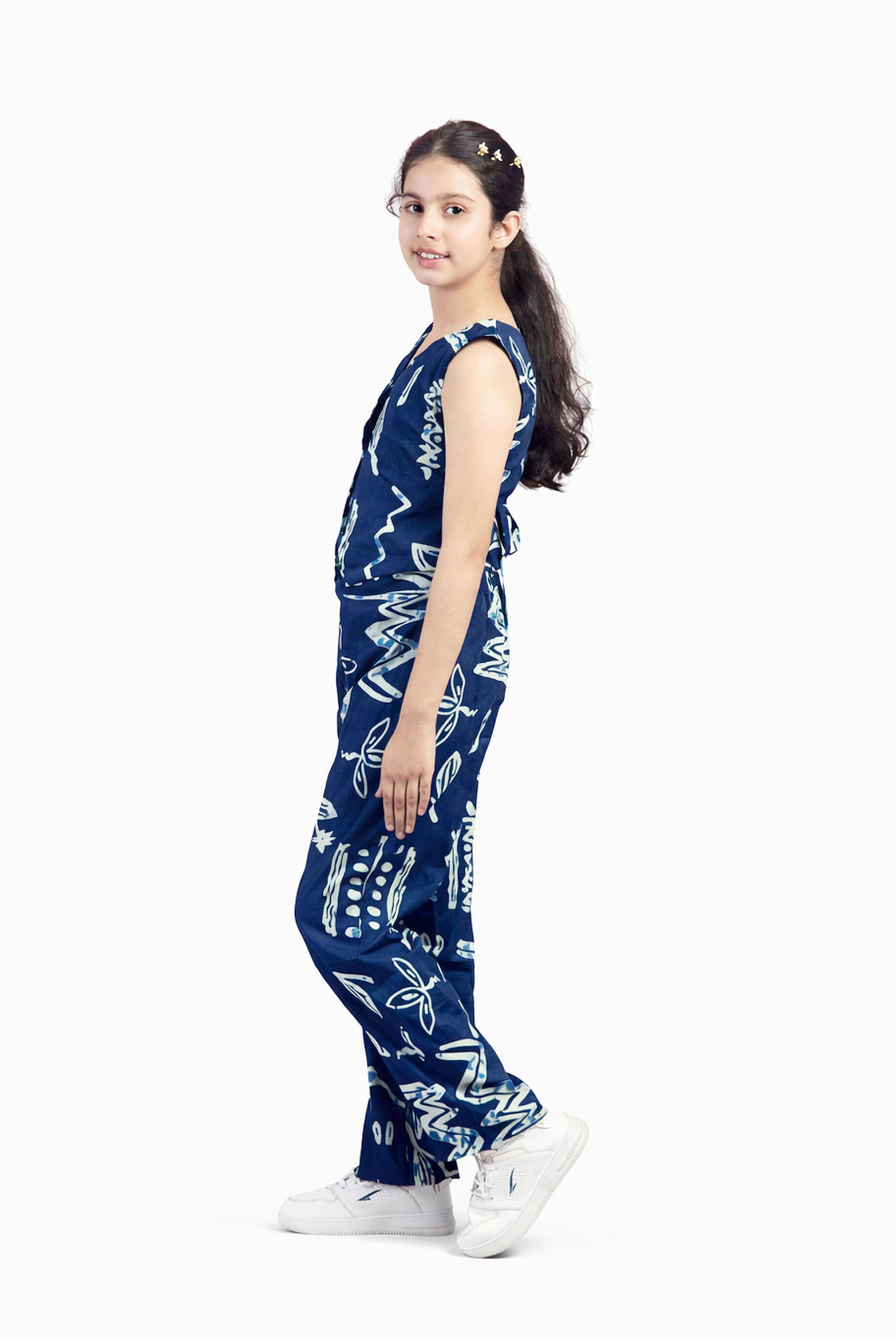 leaf print top and bottom set-T-CDNB
