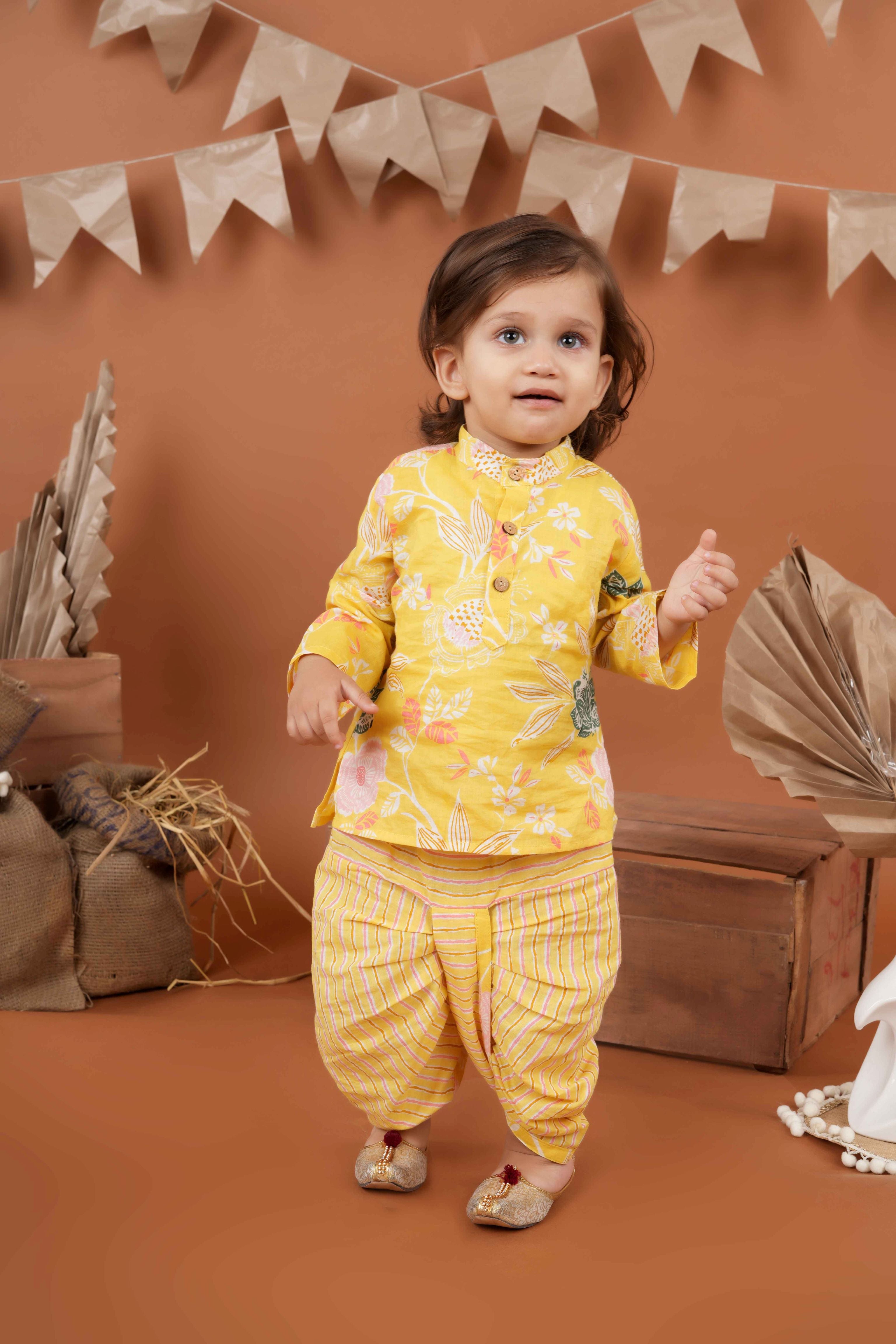 Soft and comfortable 100% cotton dhoti set