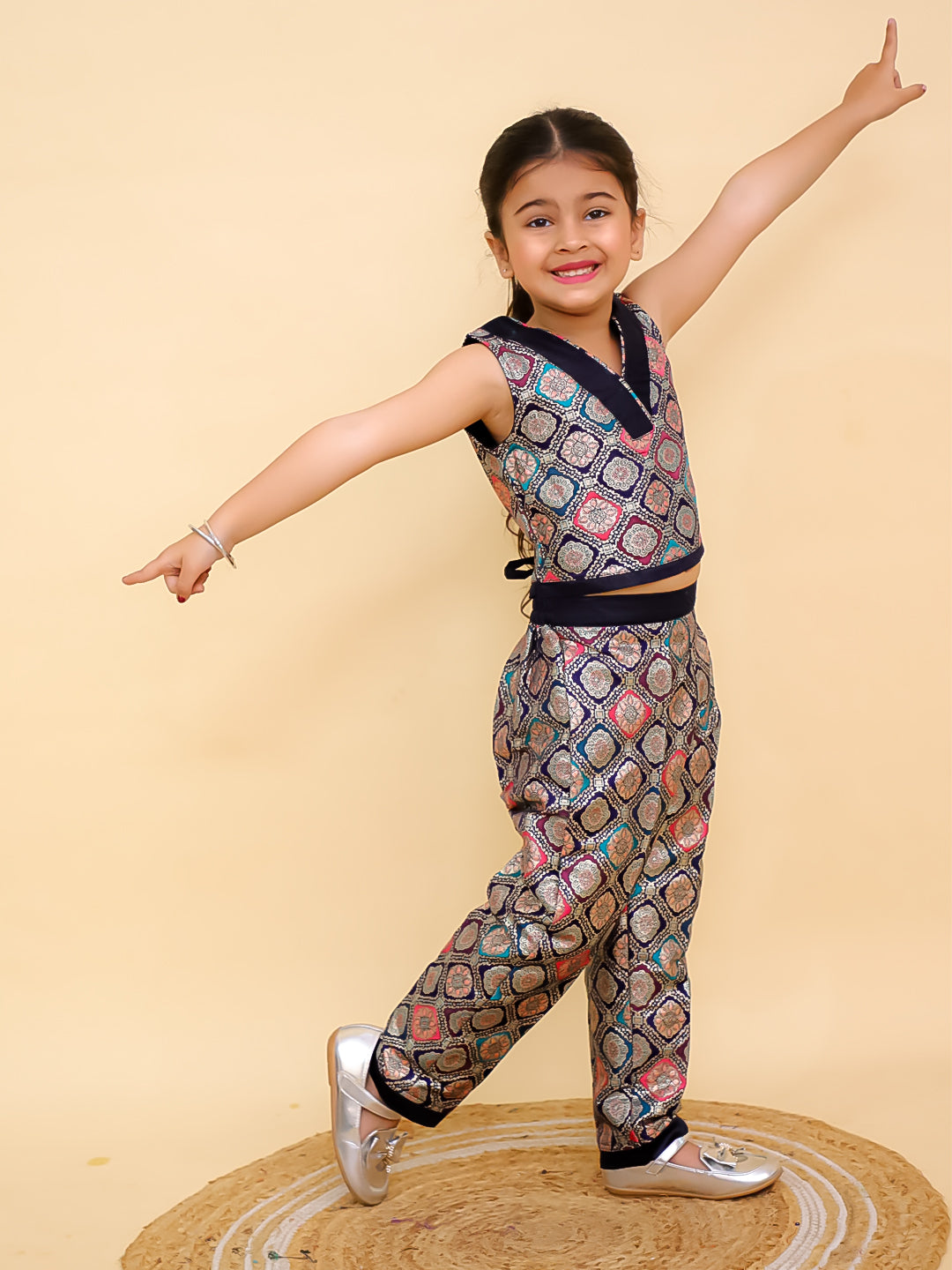 brocade pant and top set