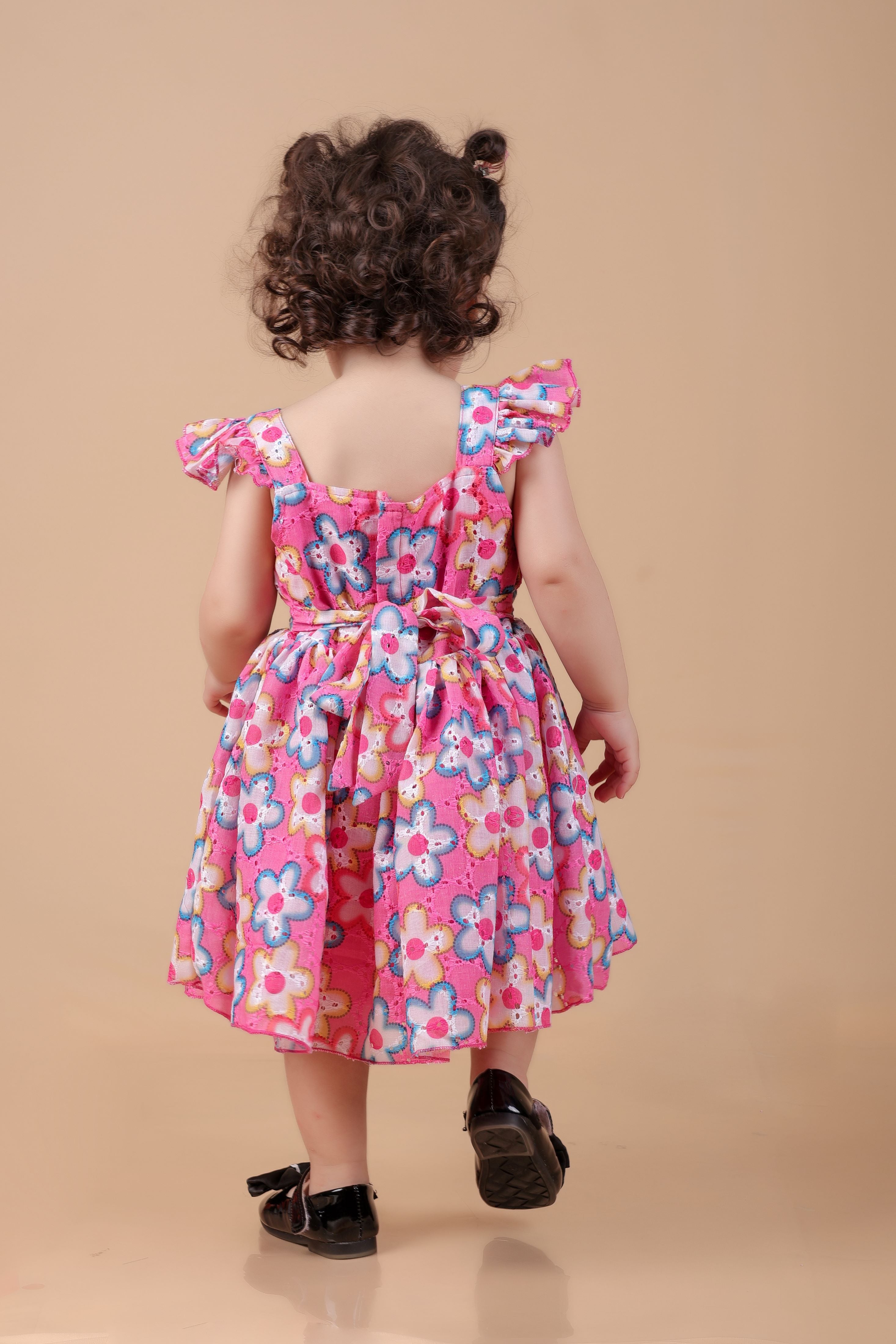 Printed cotton hakuba frock-T-pinkhak