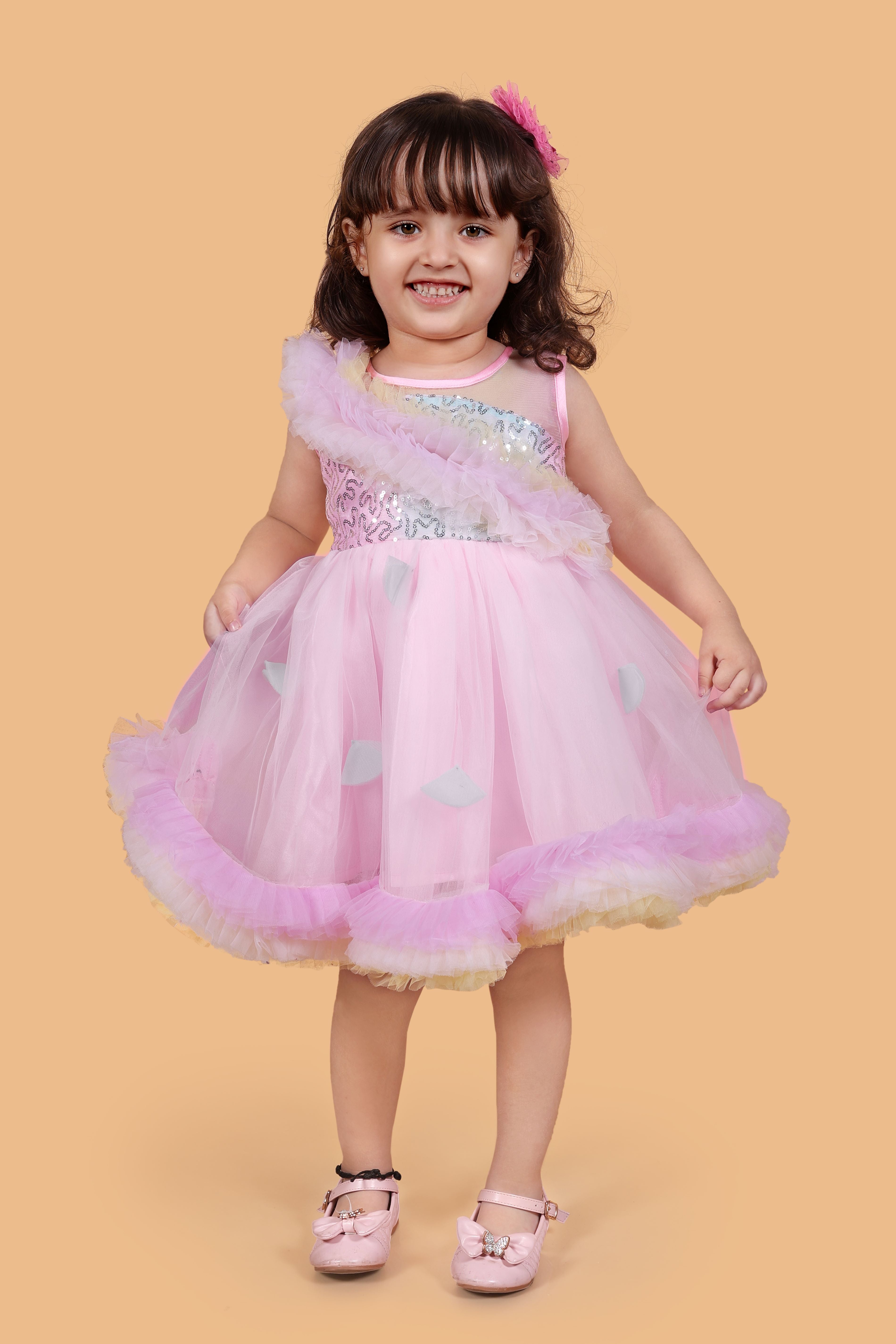 Fit and Flare party frock  -Multicolour