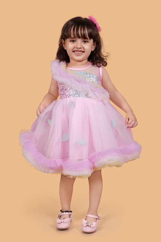 Fit and Flare party frock  -Multicolour