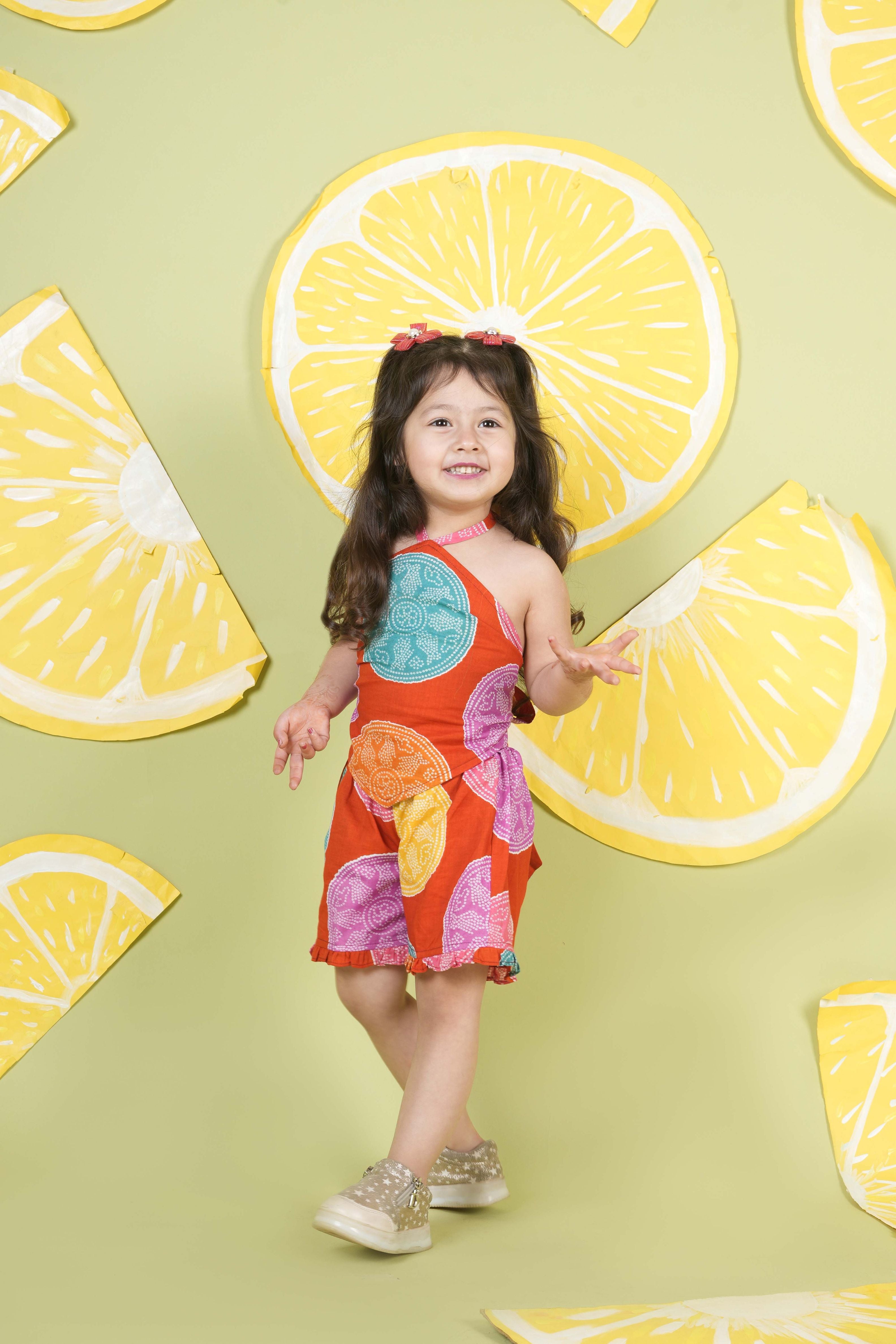 Printed cotton top and bottom set-T-CDO