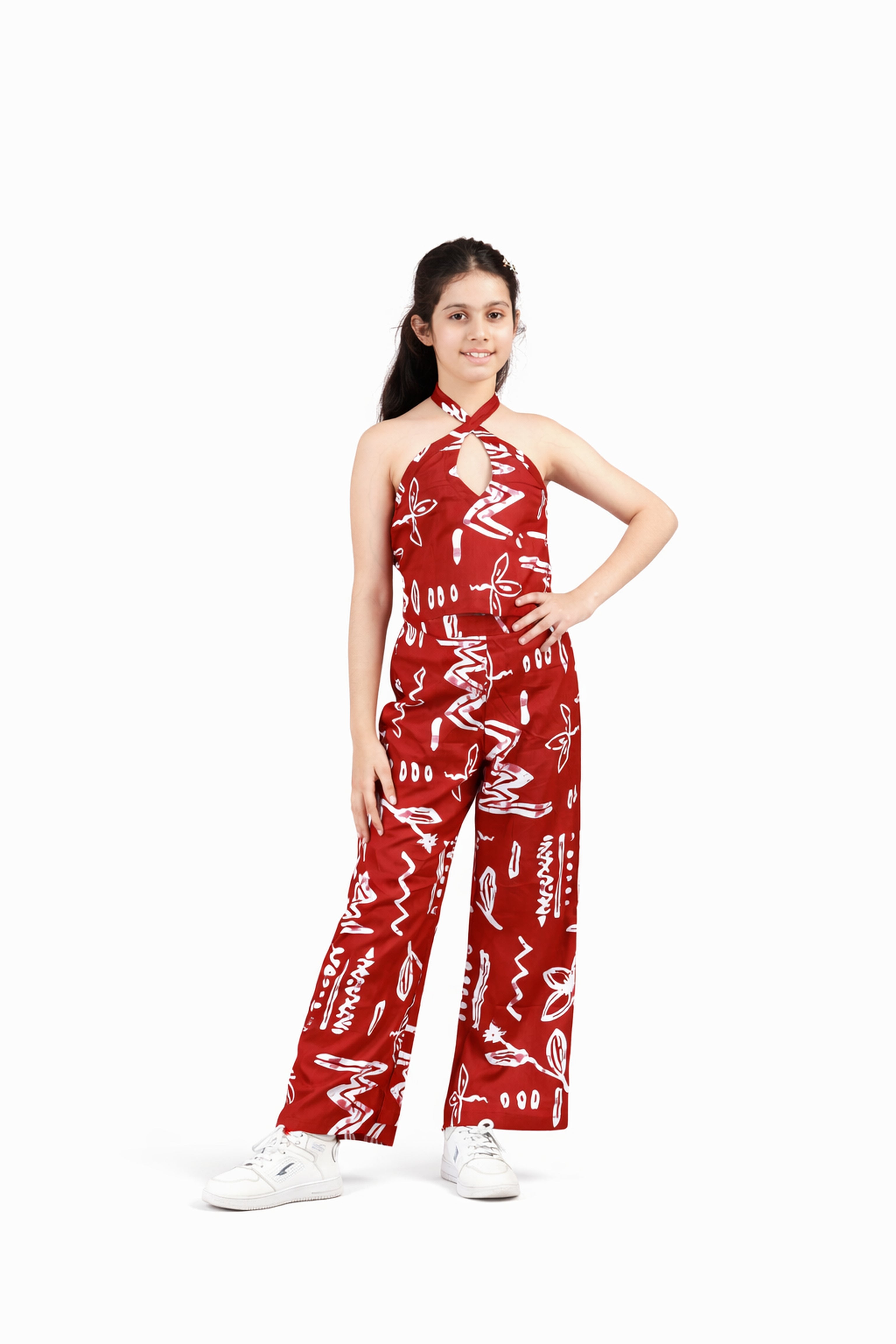 Leaf Print cotton coordset-CDM