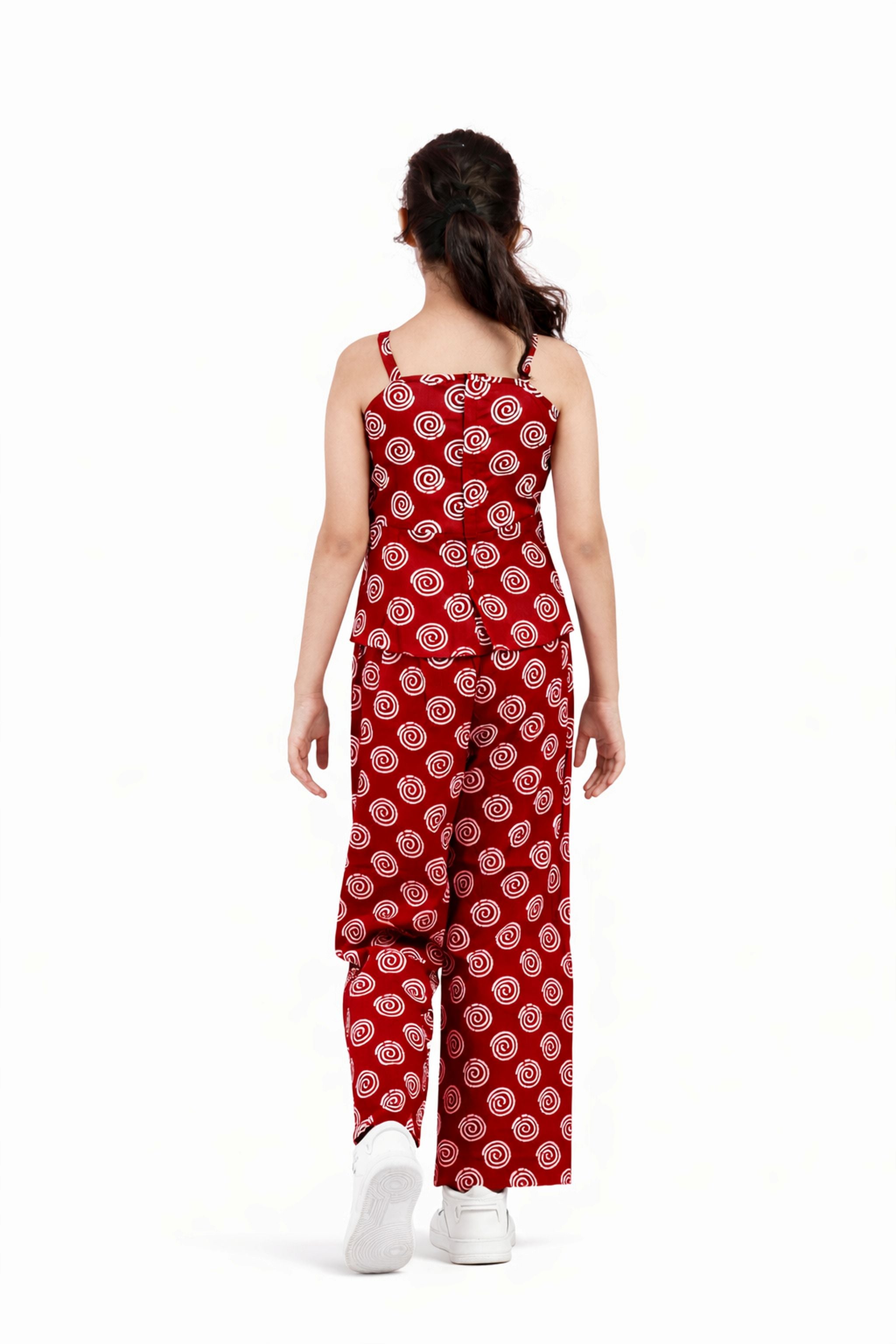 Printed Cotton top with boot cut pant-T-CDMOB