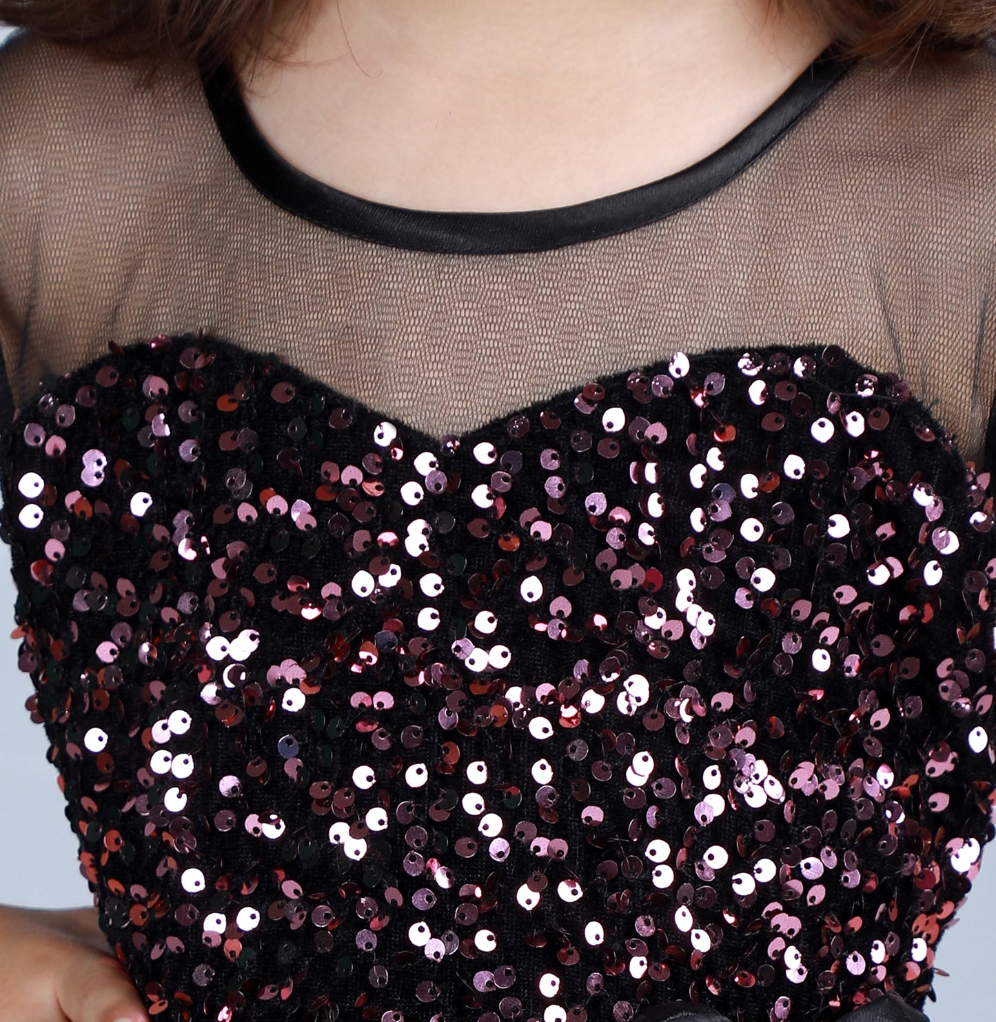 Frill  Baby Party Frock (Black)