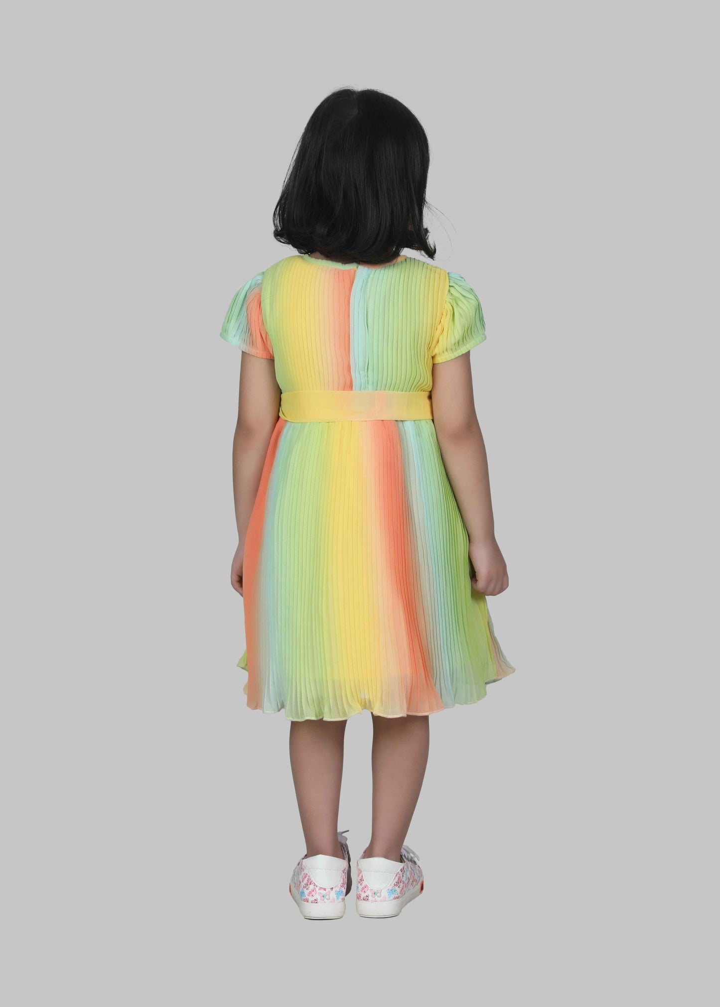 Pleated Baby Frock (Multi-colour)