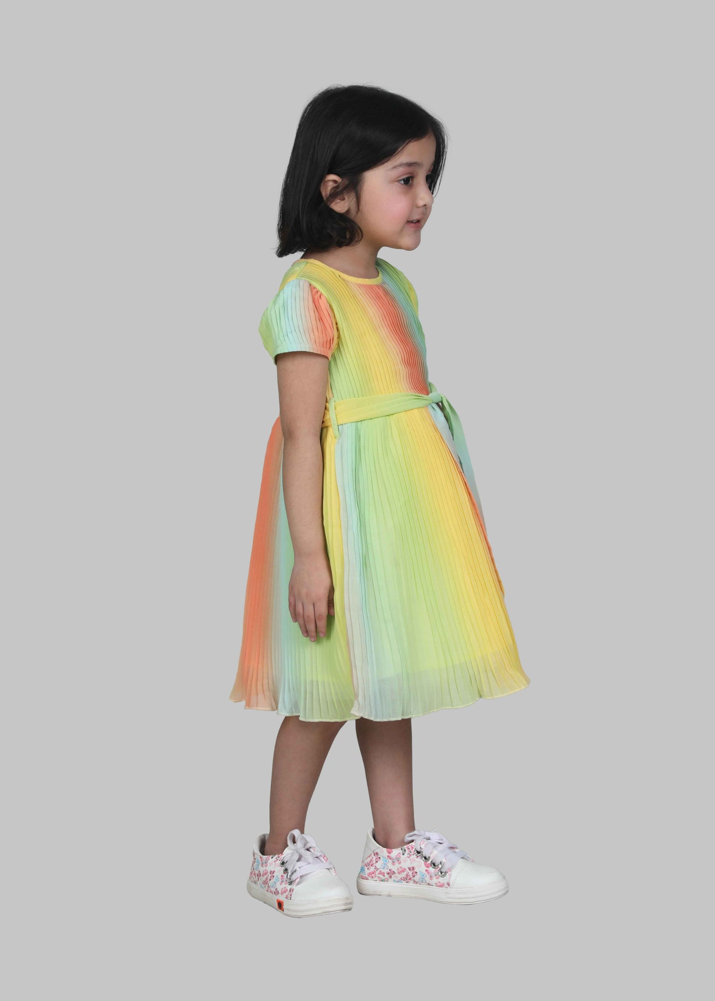 Pleated Baby Frock (Multi-colour)