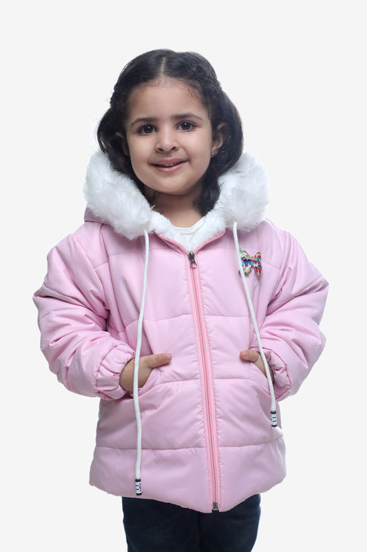 Solid Puffer Jacket (Pink)