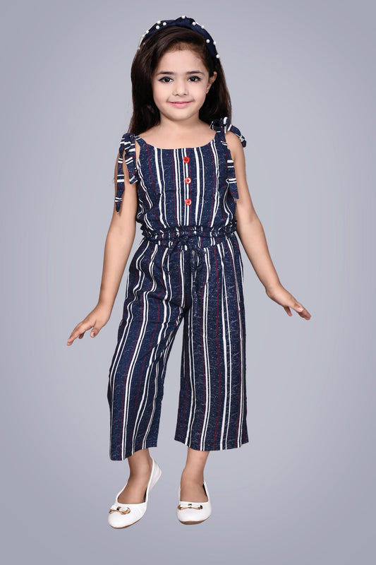 Striped Palazzo and Top Set (Blue)