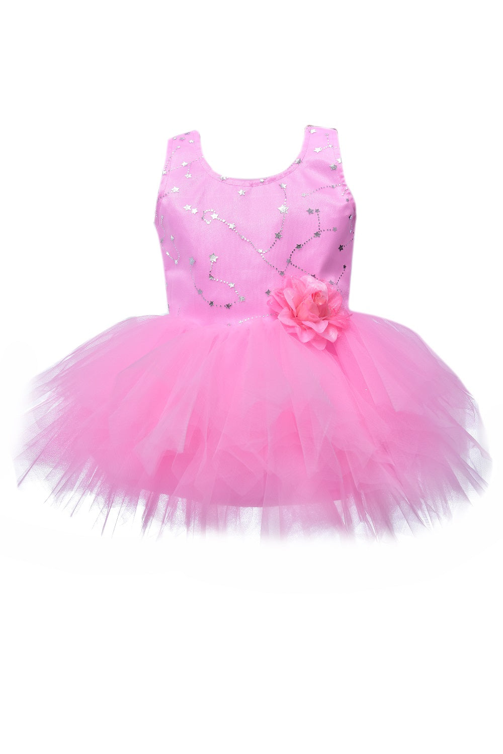 Flower Baby Party Frock (Pink)